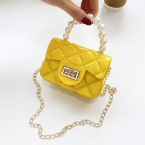 Bright Yellow Sling With Chain