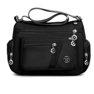 Black Parachute Women Sling Bag