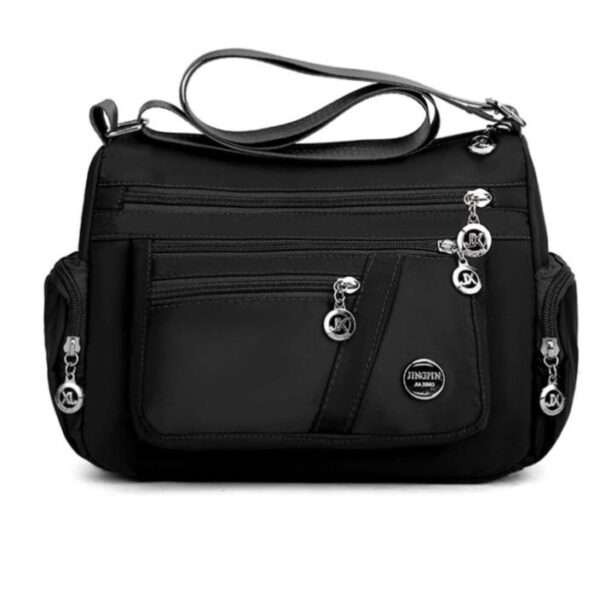 Black Parachute Women Sling Bag