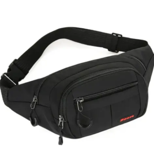 Black Regular Waist Bag
