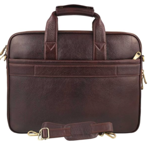 Dark Brown Mochi Leather Laptop Bag