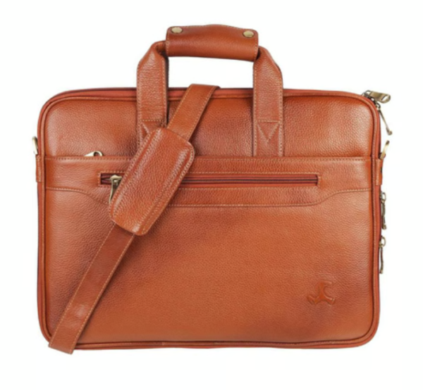 Tan Brown Laptop Bag